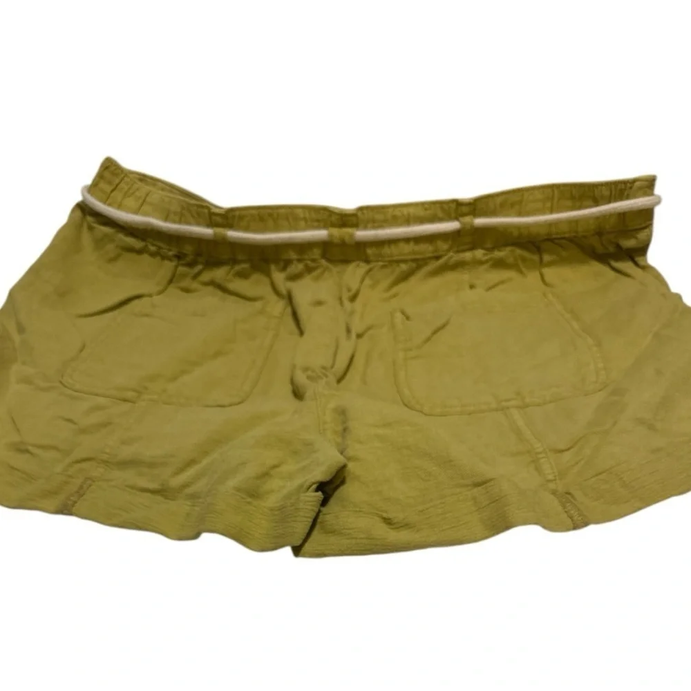 C&C California Yellow Athletic Shorts Relaxed Fit Drawstring